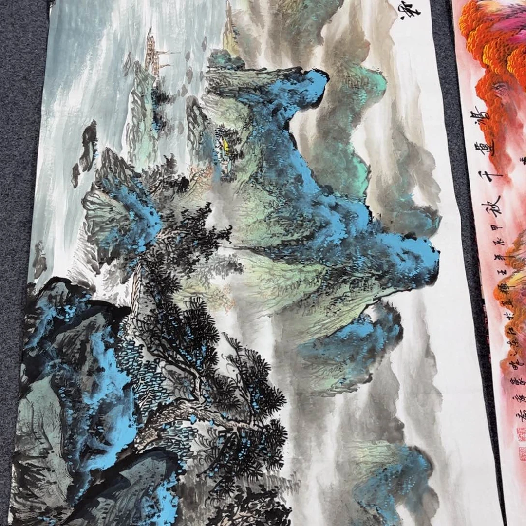 国画国画作品老师手绘