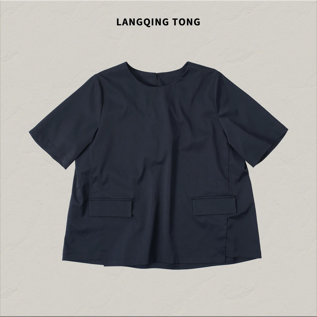 浪清/女装推荐  朱蕾拉简约日常舒适上衣44506#2025新款减龄上衣