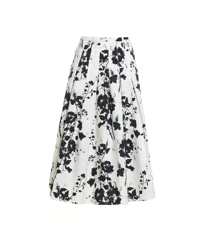 L·W/画而诗夏季时尚印花显瘦半身裙LBD67027