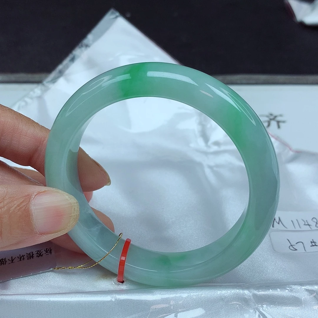 翡翠未镶嵌手镯57圈4832