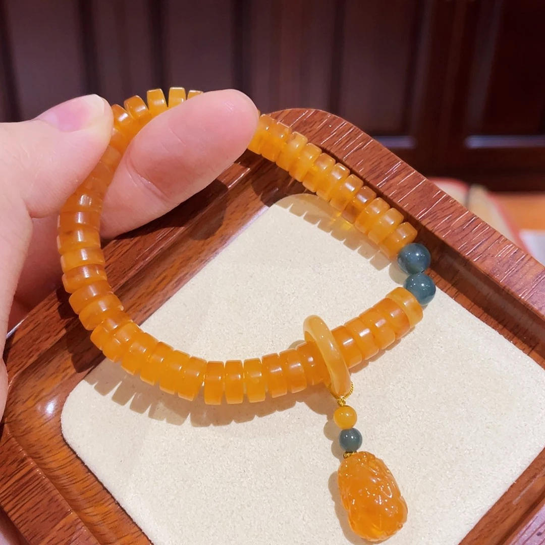 蜜蜡手链未镶嵌手串