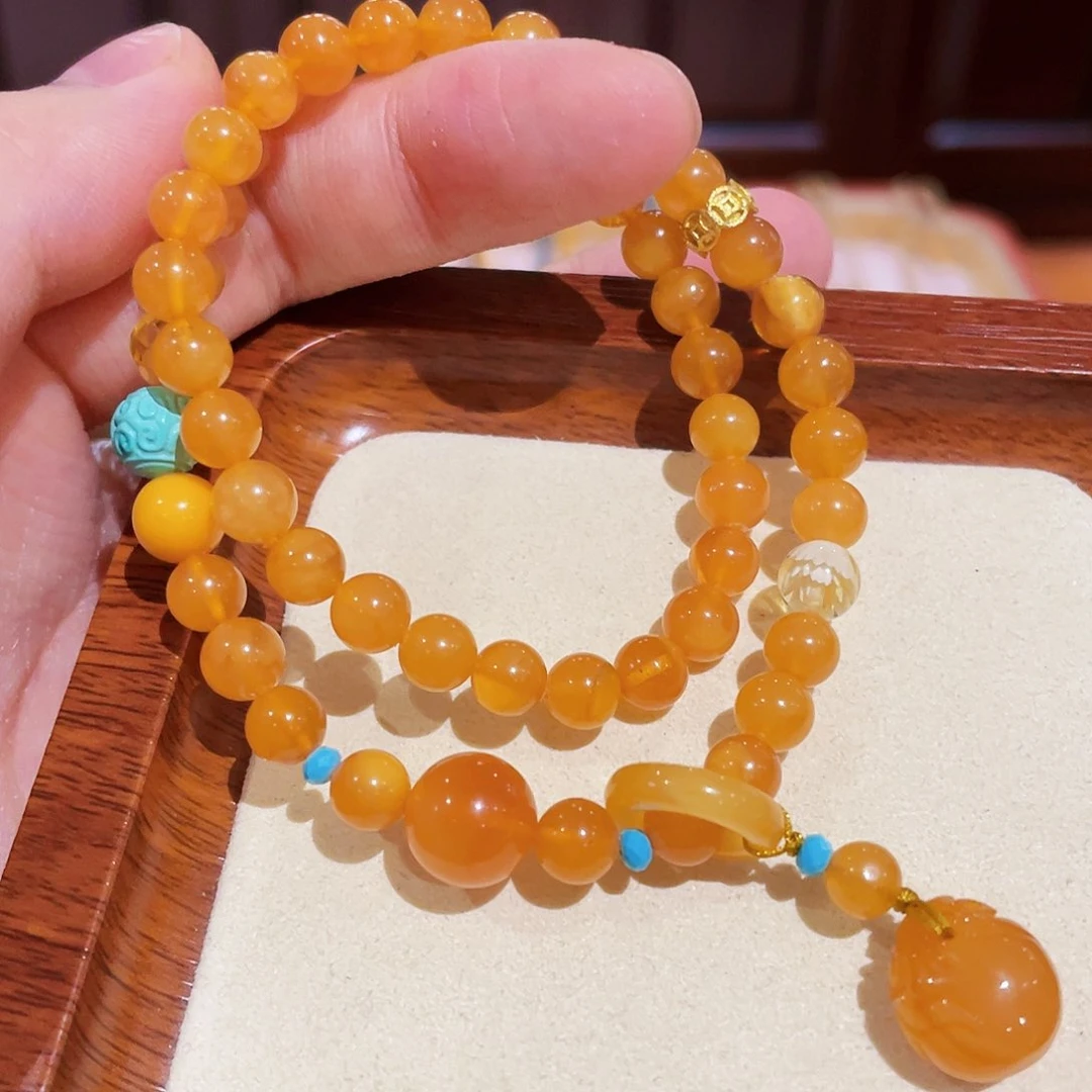 蜜蜡手链未镶嵌手串