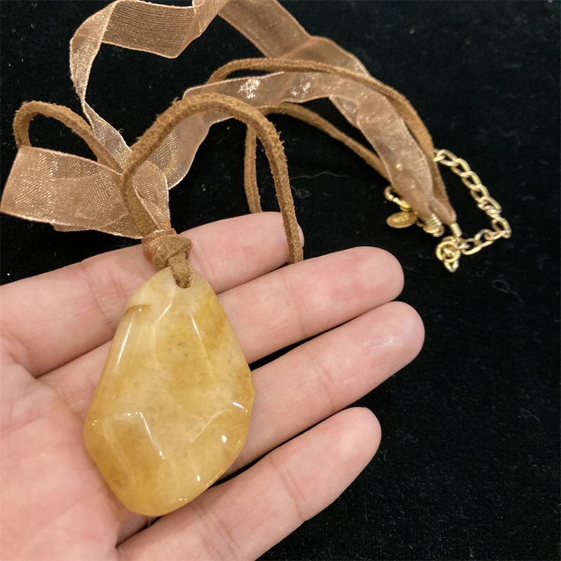 合金项链 joan rivers黄色琉璃项链1-11【2070122-041】