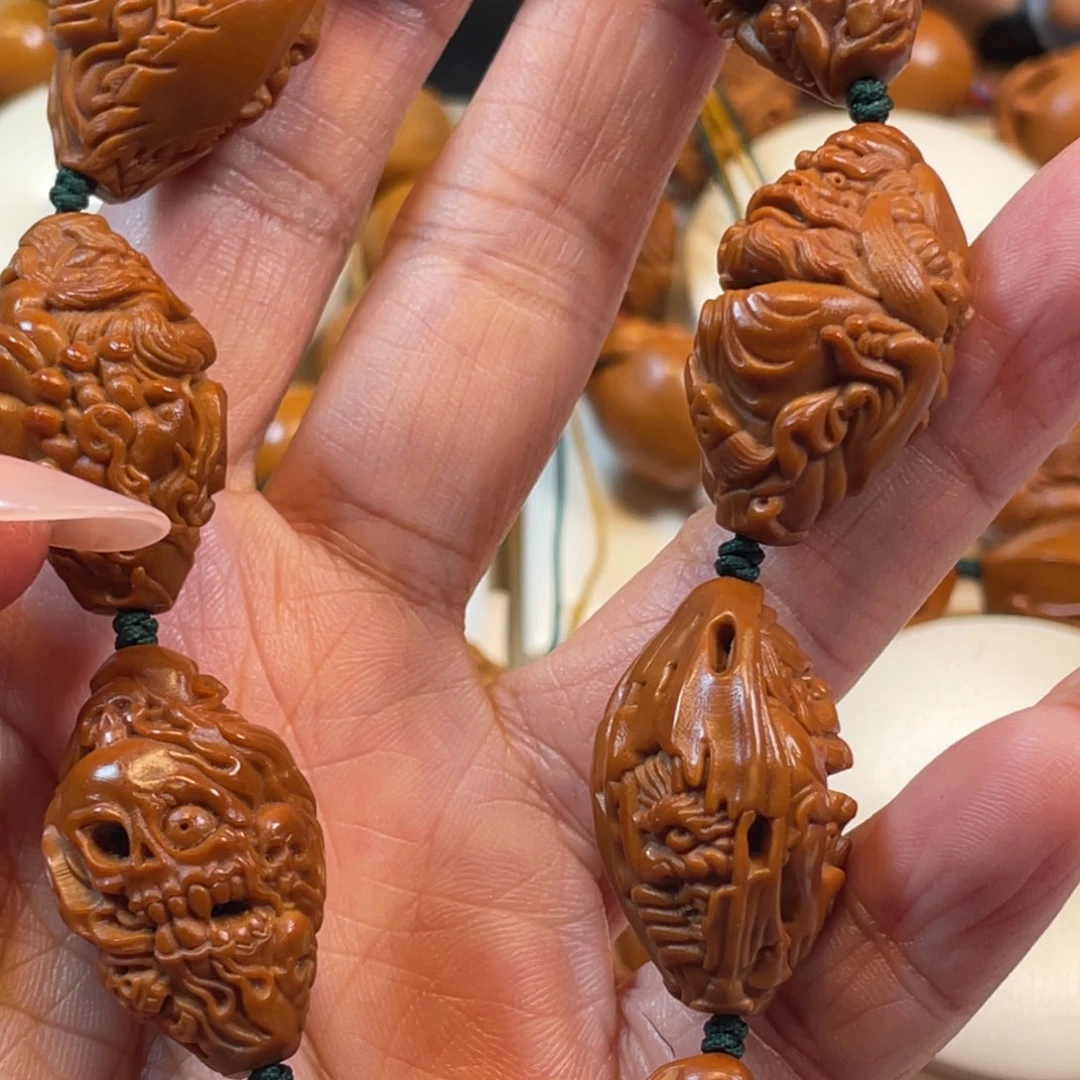 橄榄核手串/手链老料钟馗橄榄核手串