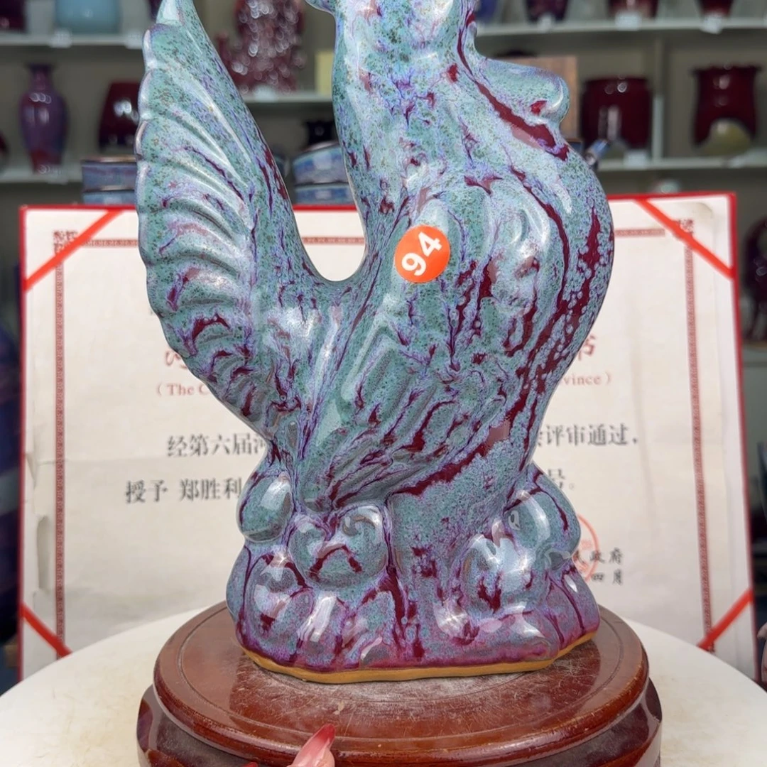瓷摆件郑家钧窑摆件