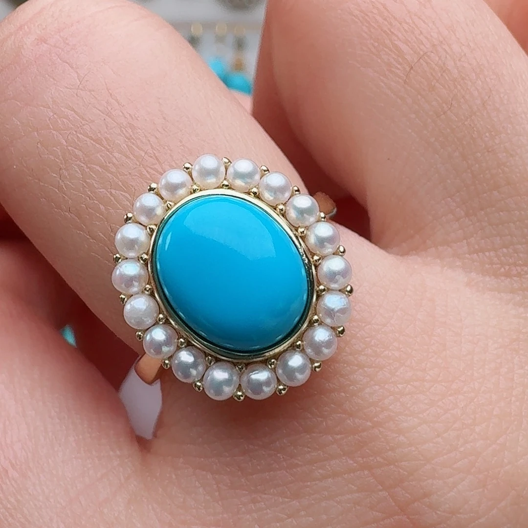 绿松石未镶嵌戒指