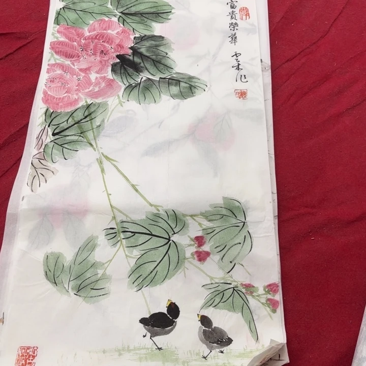 国画花鸟的翅膀和翅膀是一样