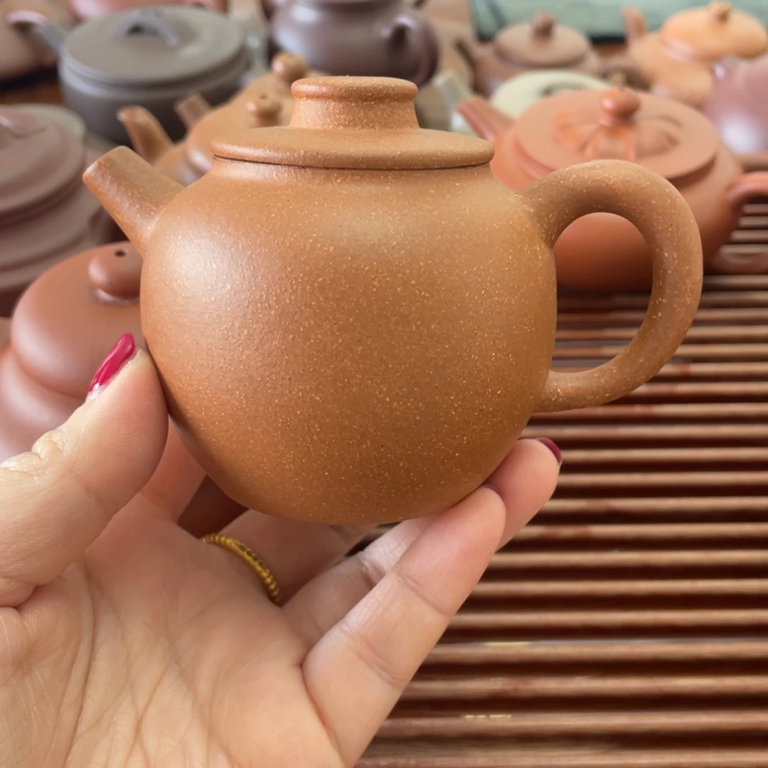 紫砂茶壶巨轮降坡泥130cc