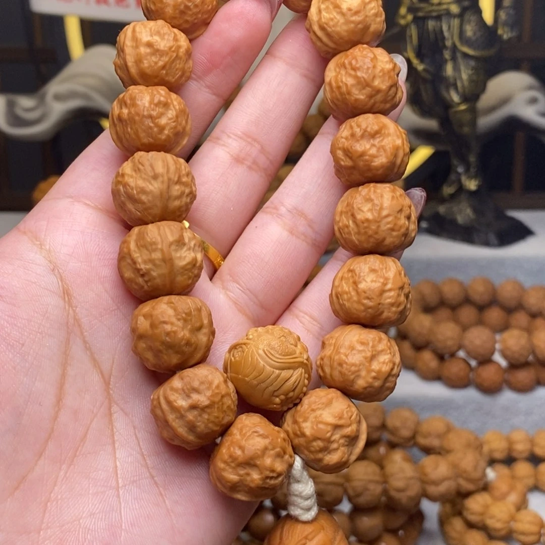 猴头核桃吊坠阿*17➕禅宗手持➕三颗籽