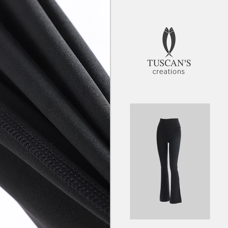 TUSCAN'S CREATIONS微喇叭显瘦运动瑜伽裤高腰提臀紧身裤时代双鱼