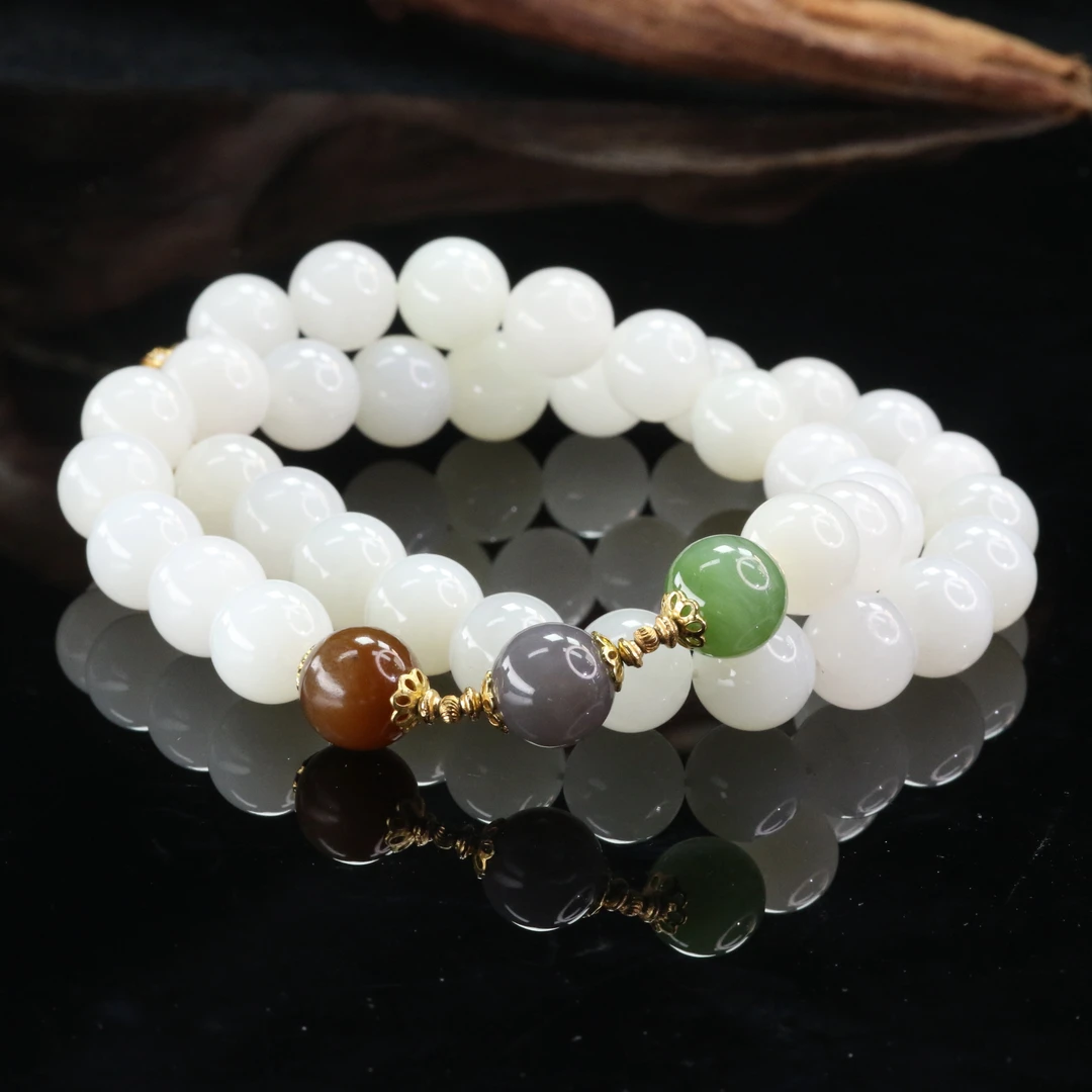 16和田玉s925羊脂白项链/501029北京中保拍卖