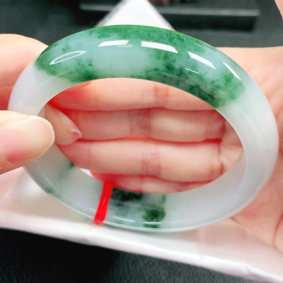 翡翠未镶嵌手镯61圈