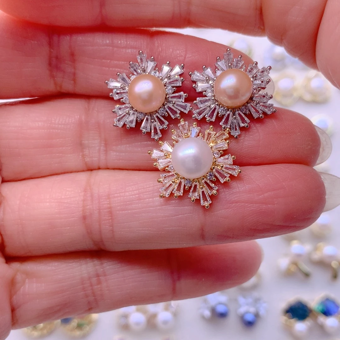 耳饰淡水珍珠合金