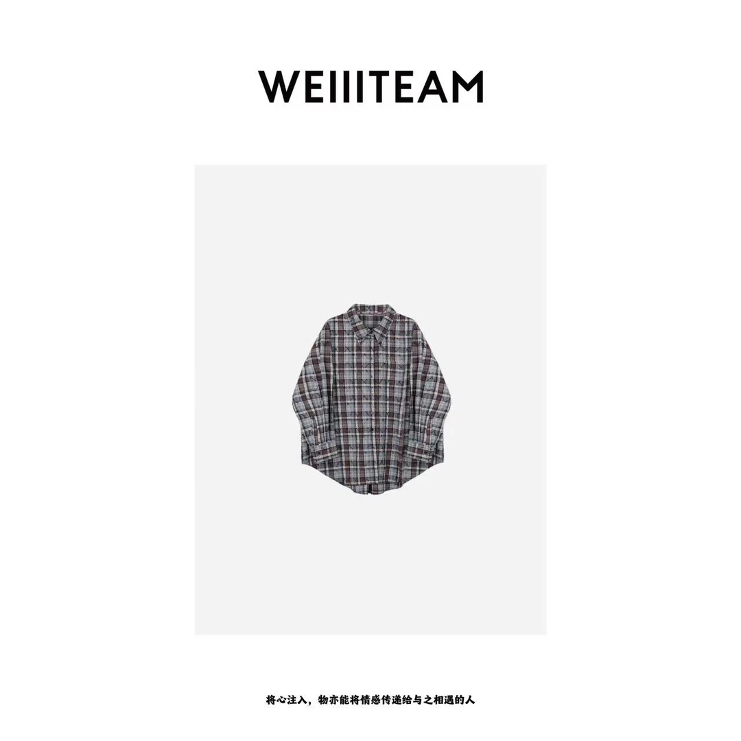 WEIIITEAM “格纹遐想”英伦提花格纹衬衫   200220