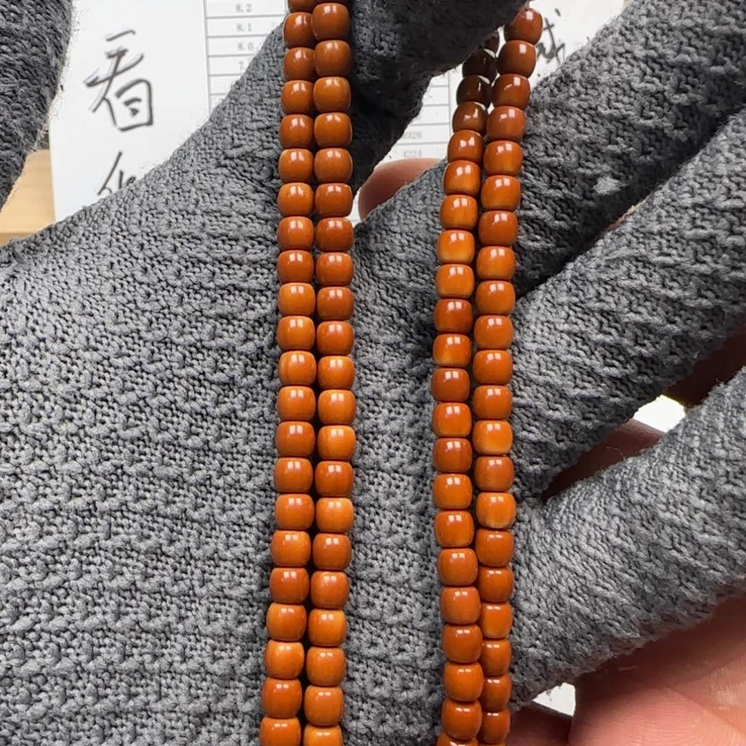 橄榄核手串老挝5.4mm爆红料108