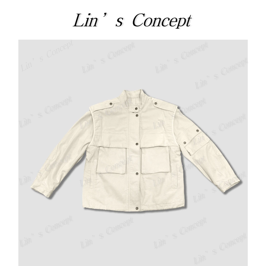 【Lin's concept】早春设计师款可两穿式外套DL2404830