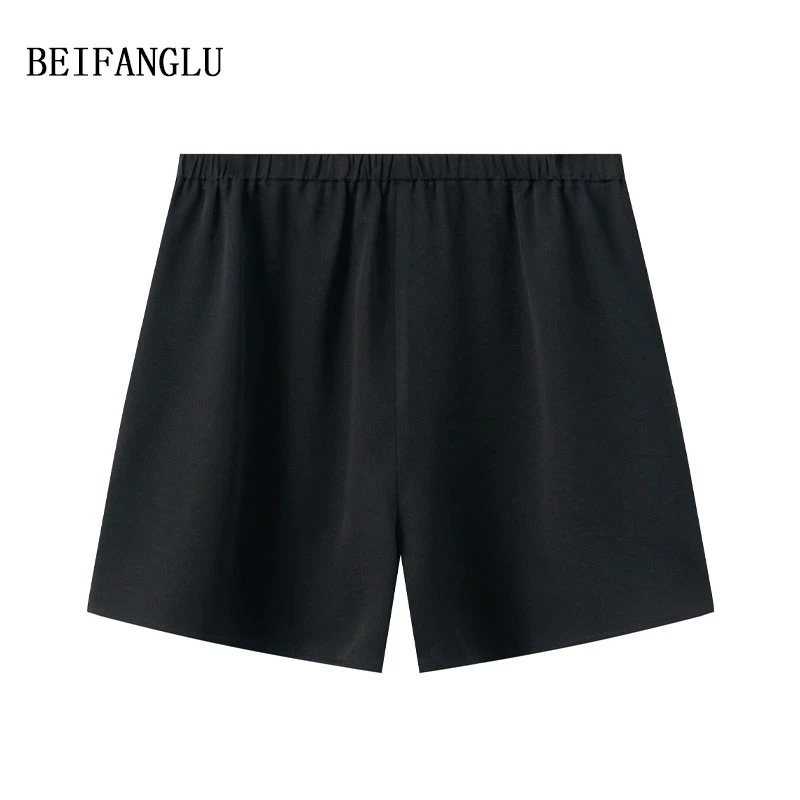 北方鹿【舒适醋酯内搭短裤】夏季防走光女士松紧腰打底安全裤17089