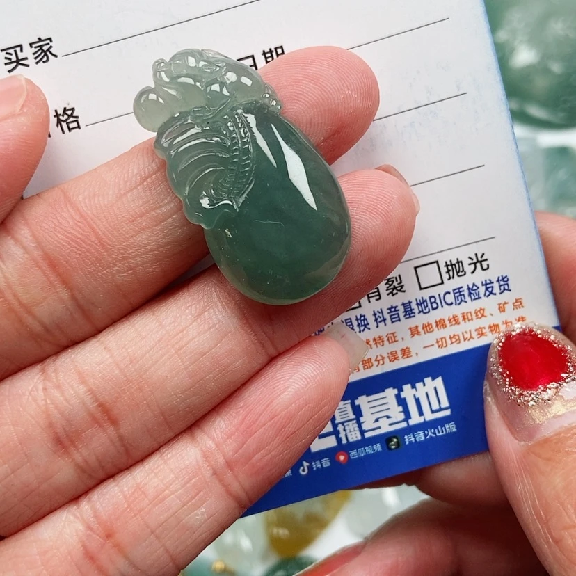 【闪购商品】翡翠颈饰未镶嵌钱袋子