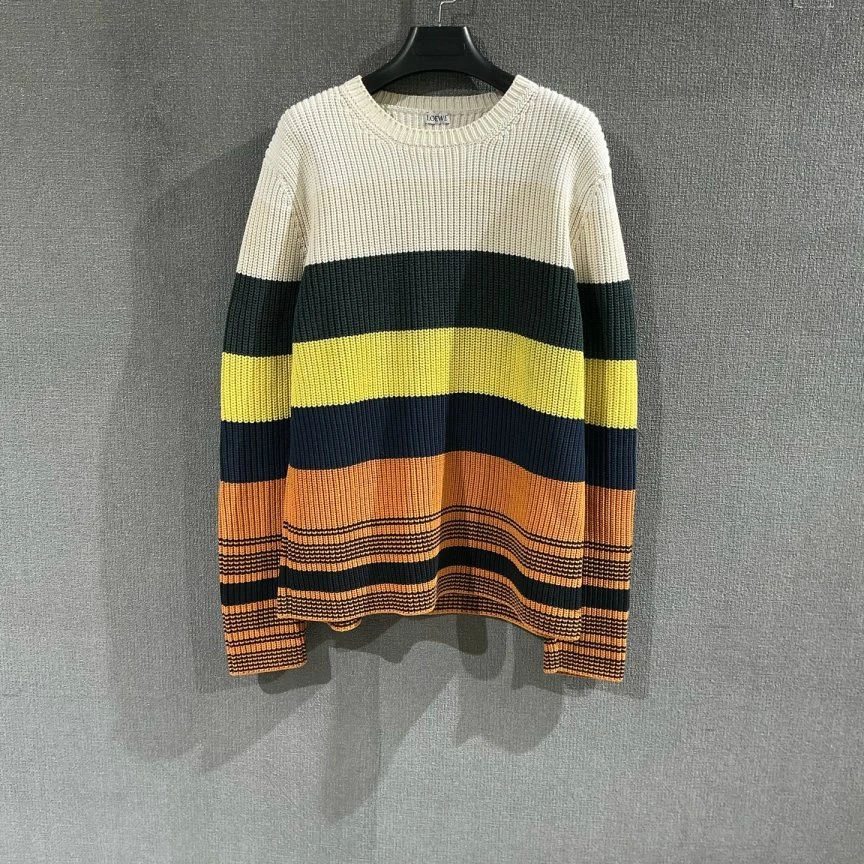 99新 LOEWE/罗意威 （pm）条纹针织毛衣 m码/9968