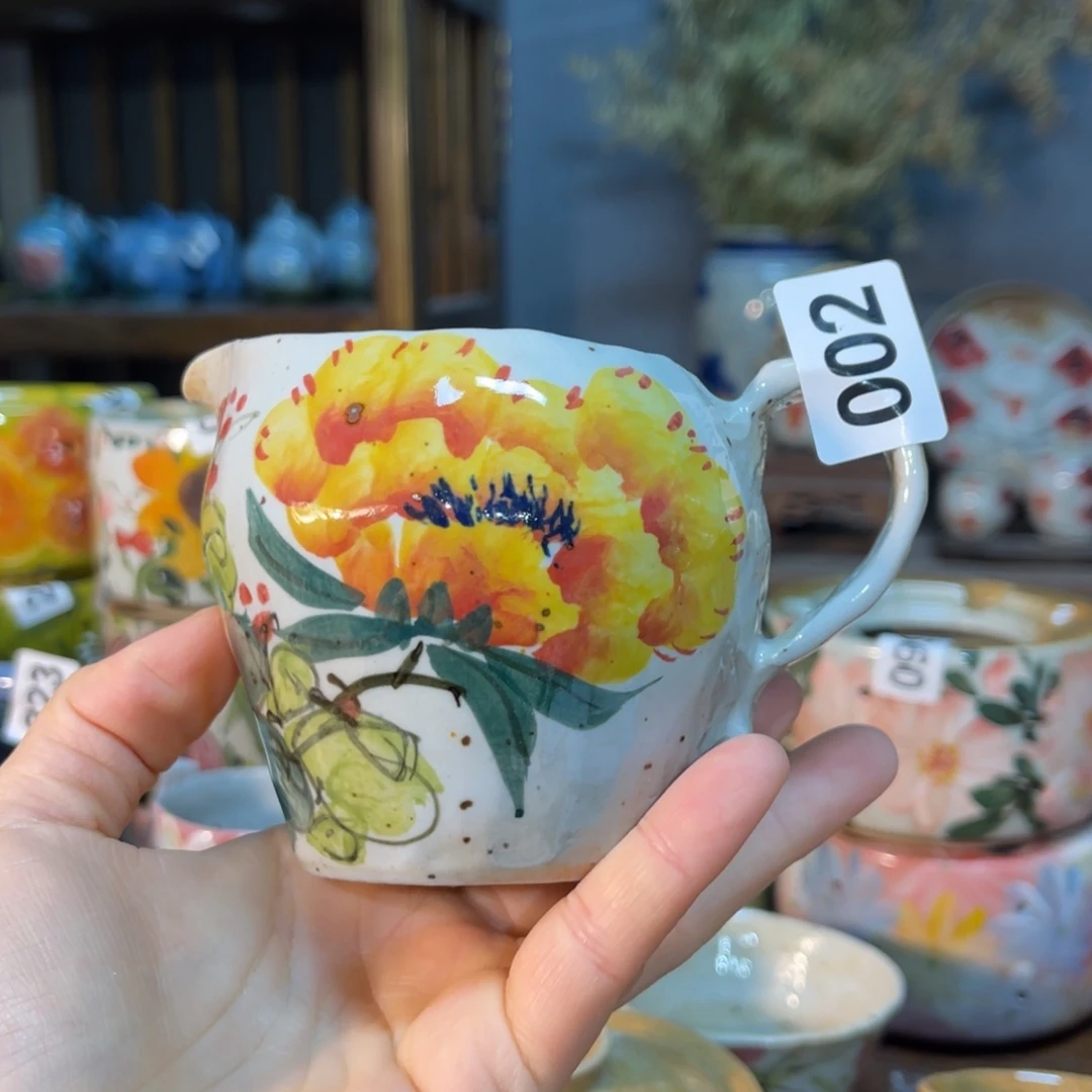 杯素浅陶瓷手工手绘