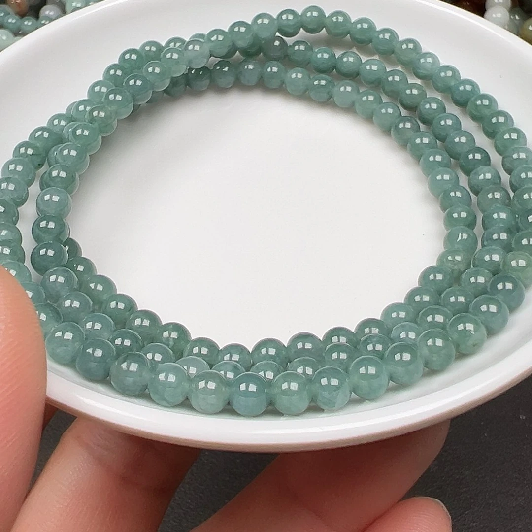 翡翠手链未镶嵌逍**生货主老华