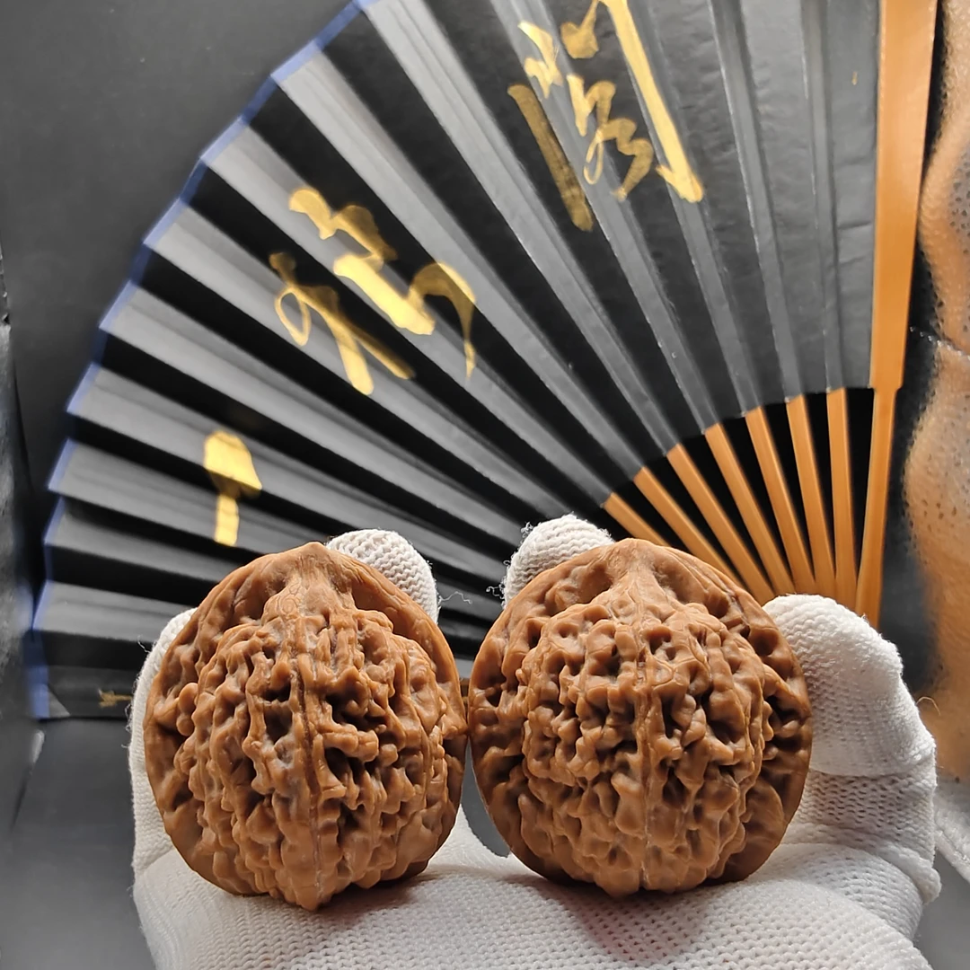 l4303全品 莲花虎头核桃 43边41肚46高新果文玩 天然原生态油性