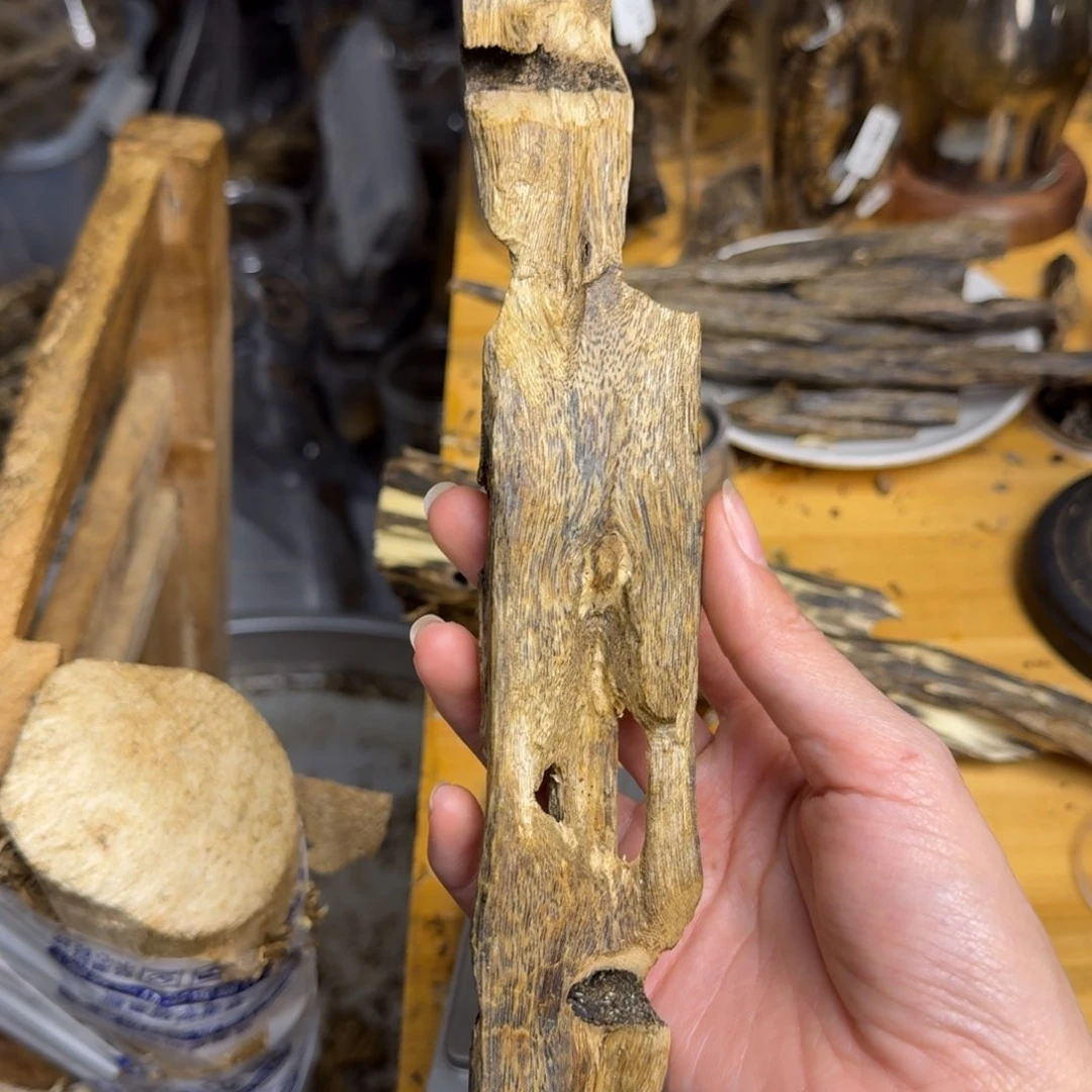 沉香沉香碎屑白棋品种块料38克