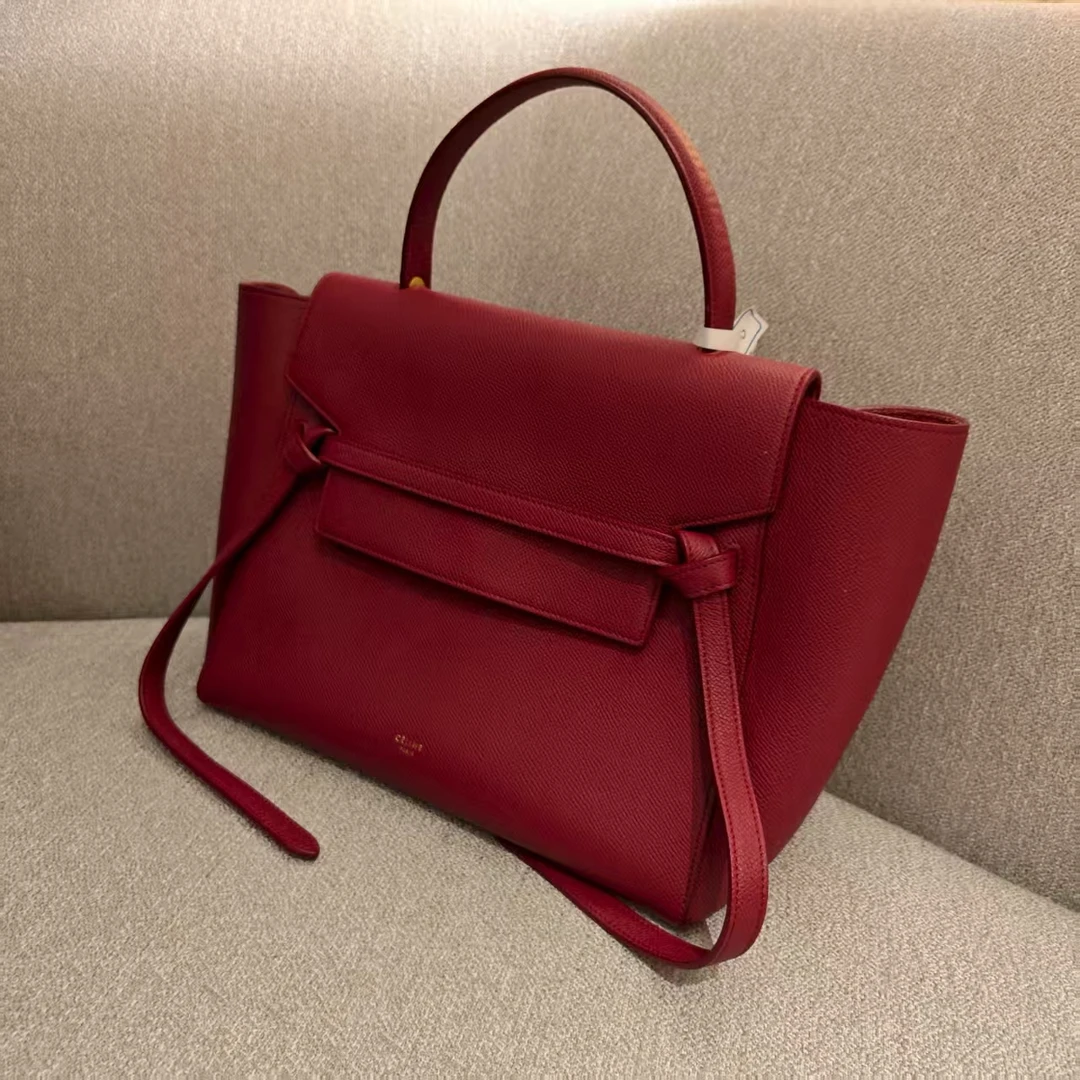 95新 Celine/思琳 【胖】 440924 红色手提单肩包