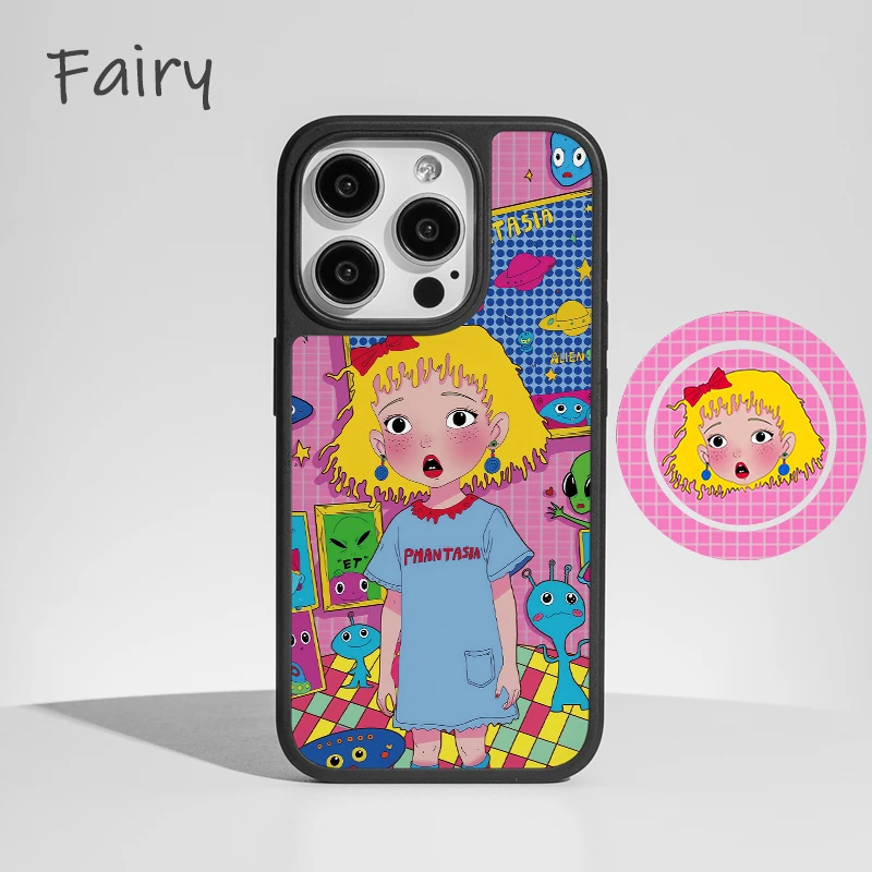 星星女孩适用苹果16promax手机壳iphone15新款14/13可爱12pro磁吸