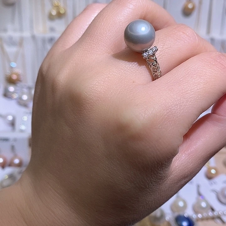 淡水珍珠戒指未镶嵌w11.2