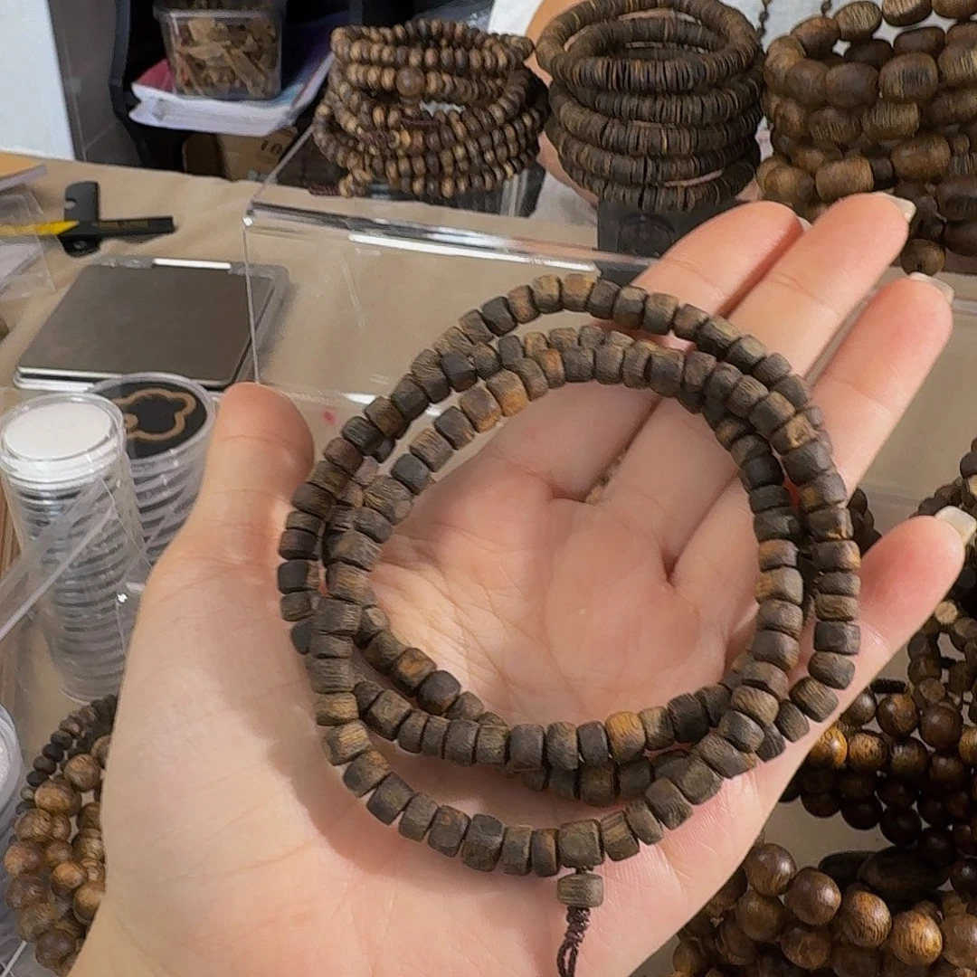 手串沉香奇楠沉香沉水板头多圈