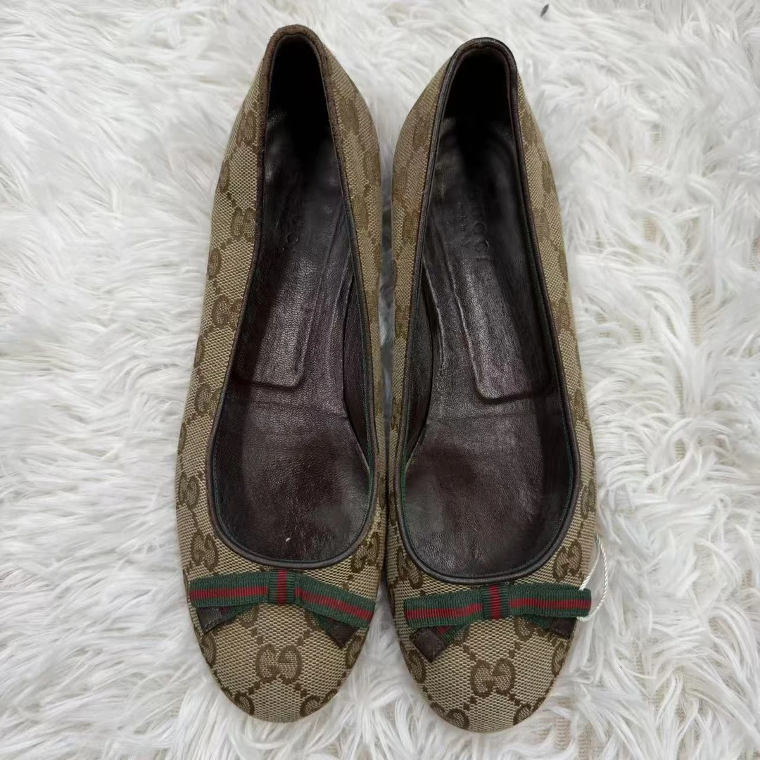 95新 GUCCI/古驰 麦殿/牛皮35码老花/250511WZKYG27