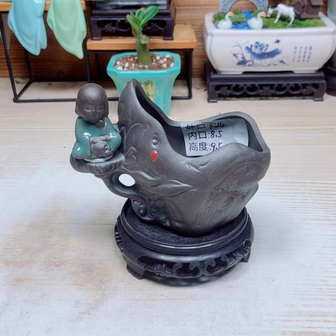 瓷片陶瓷花盆陶瓷艺术