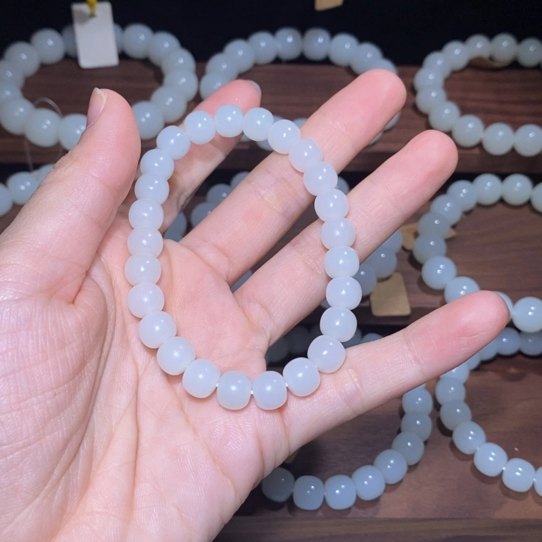 非***也和田玉（青玉）未镶嵌手链