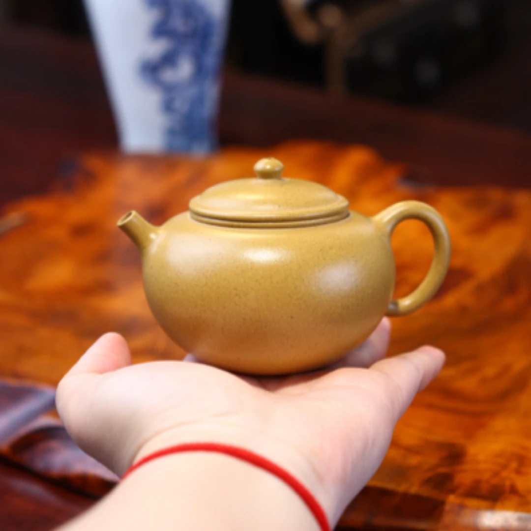 高端手工紫砂壶宜兴原矿本山段茶器圆珠设计