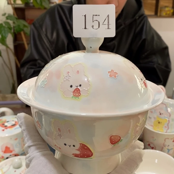 杯青***．景德镇釉下彩手绘