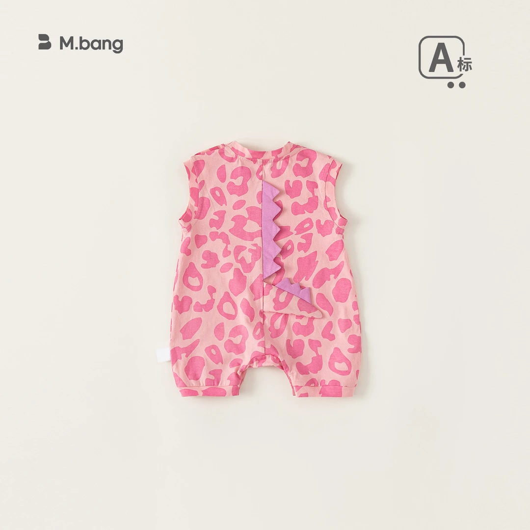 新款婴儿衣服新生儿连体衣夏季宝宝超萌卡通爬服轻薄女婴无欧若风