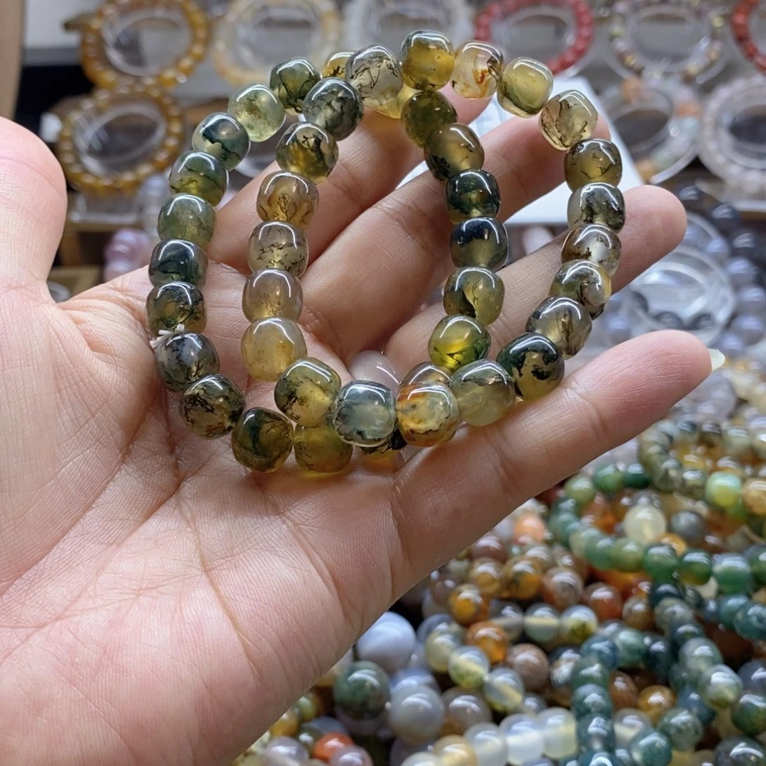 鹤***蟒玛瑙/玉髓未镶嵌手链