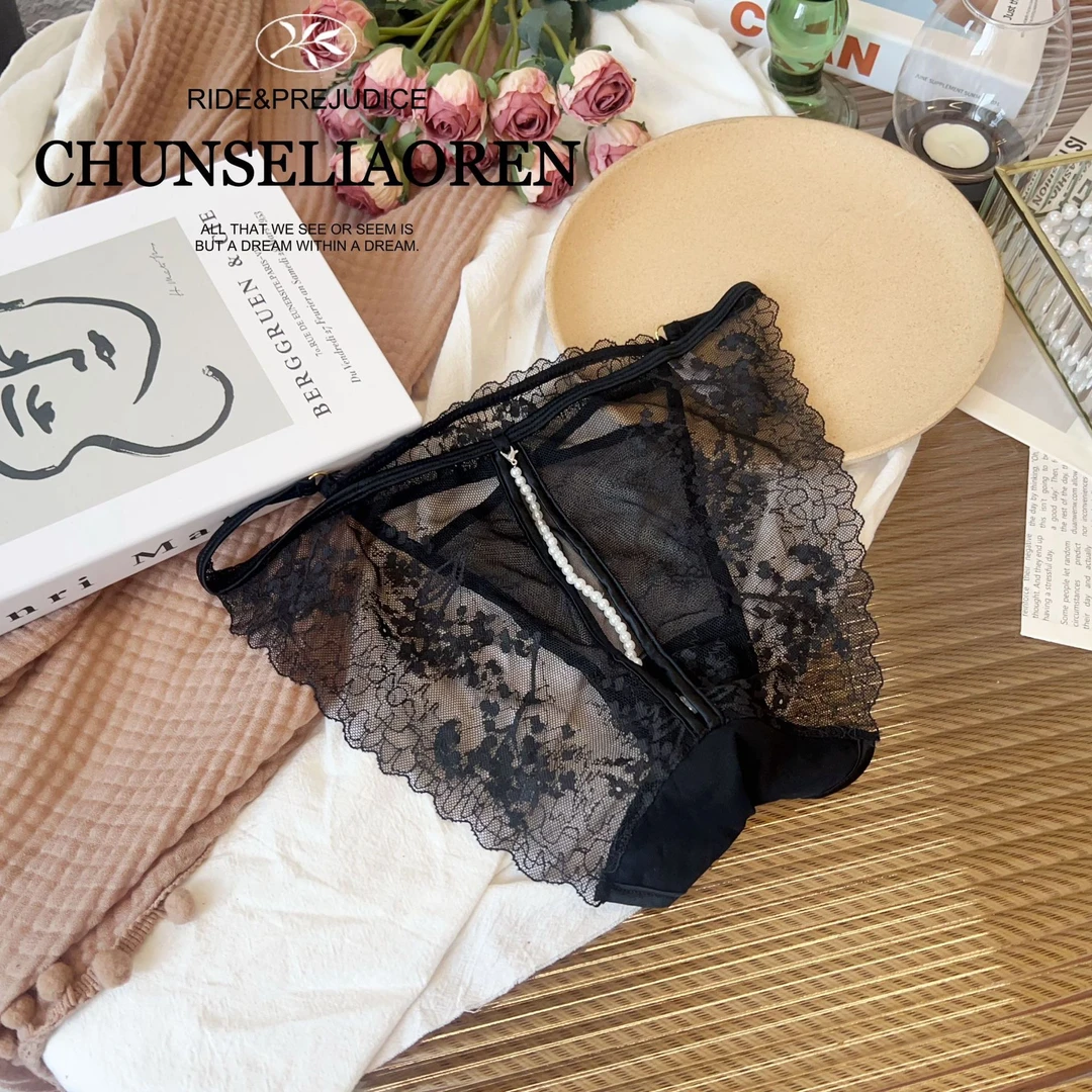 珍珠链条蕾丝无痕夏季