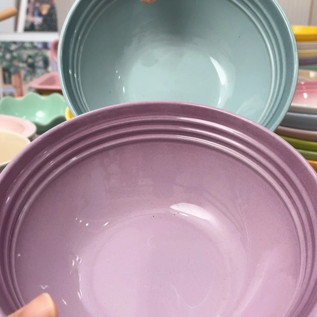 瓷片微瑕2个温哥华面碗650ml