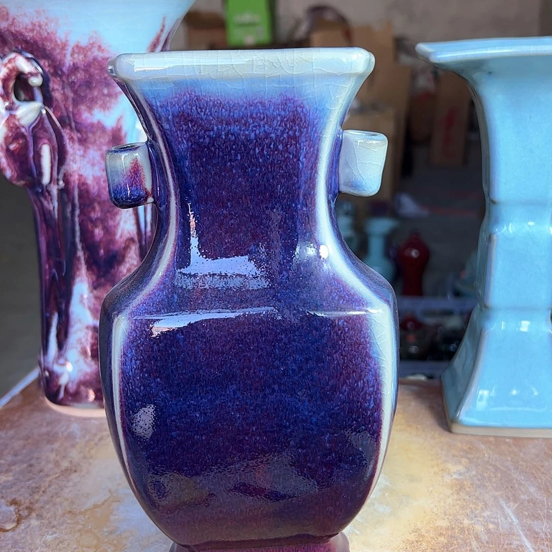 摆件郑家钧窑摆件微