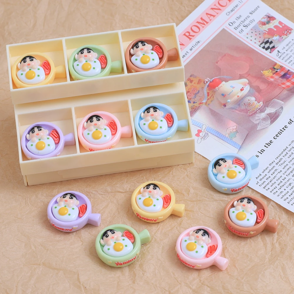 定制【新宝煎蛋锅】 新款DIY饰品树脂配件奶油胶自制手机壳材料