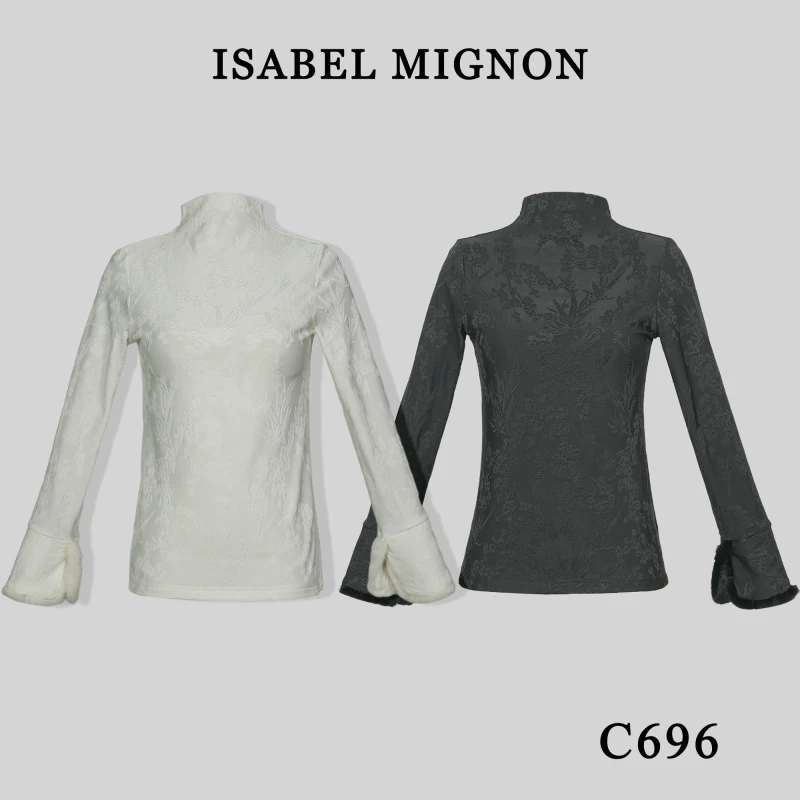 【娇娇】棉丝国风修身显瘦打底衫C696