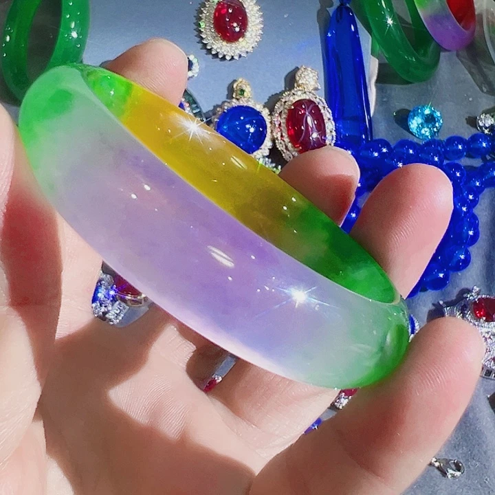 非金属红色蓝色满钻镶嵌