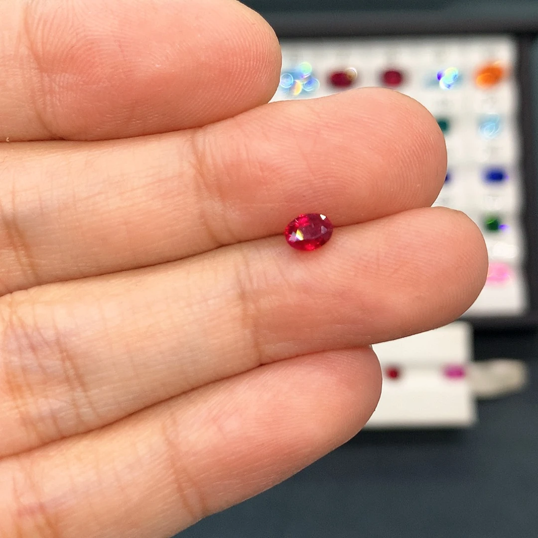 红宝石裸石未镶嵌39分鸽血红