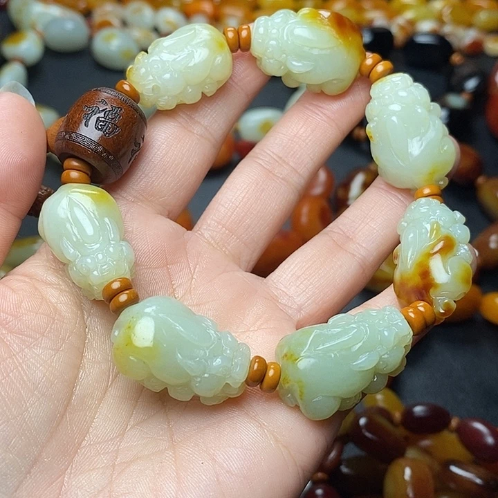 相****和田玉未镶嵌手链