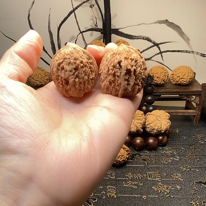 把件文玩核桃窝底137狮子头