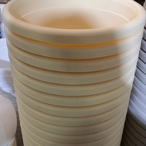 树脂四季4号米黄无托6个