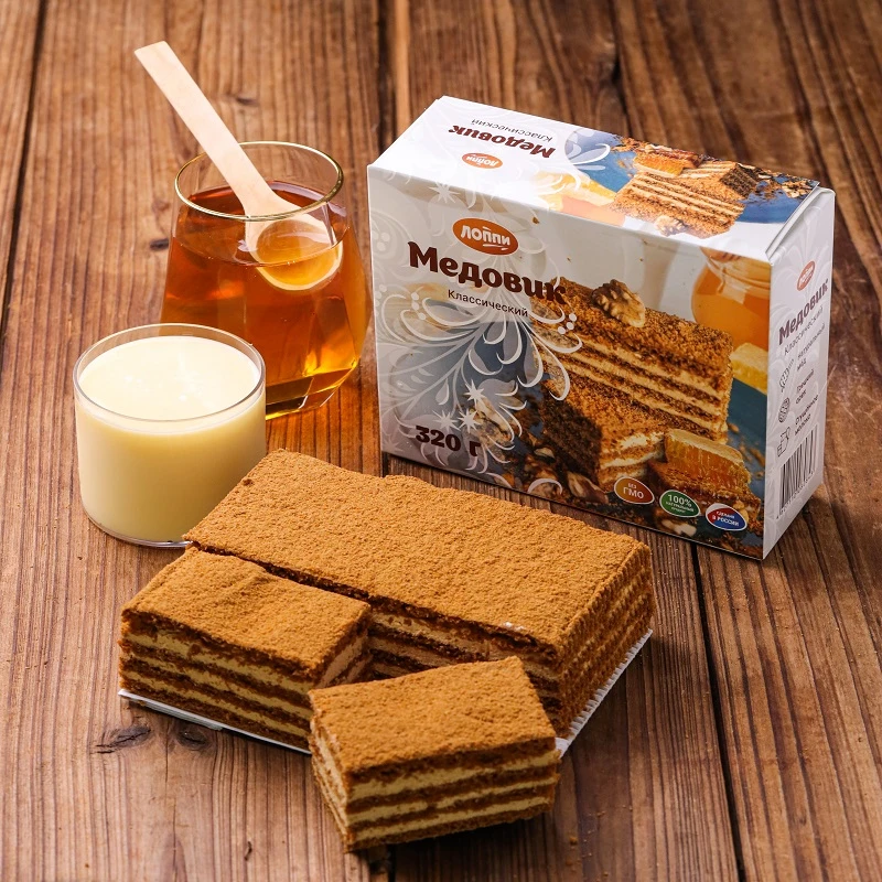 俄罗斯原装进口俄小淼牌经典提拉米苏风味蛋糕