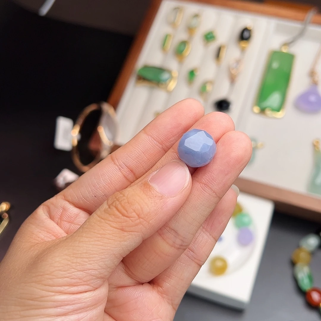 翡翠散珠紫色拾光珠